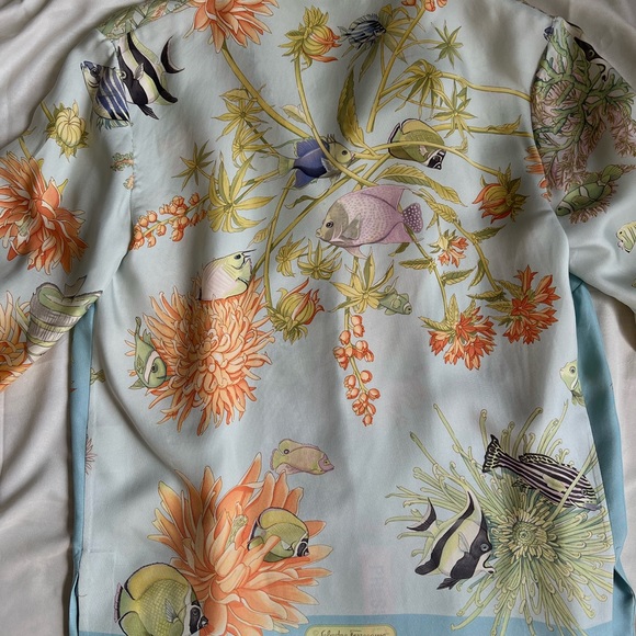 Vintage Salvatore Ferragamo Silk Blouse - Picture 8 of 12